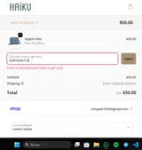 EARTHDAY15 coupon verification screenshot