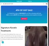 Hair Bar NYC coupon verification screenshot