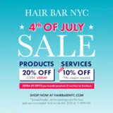 Hair Bar NYC coupon verification screenshot