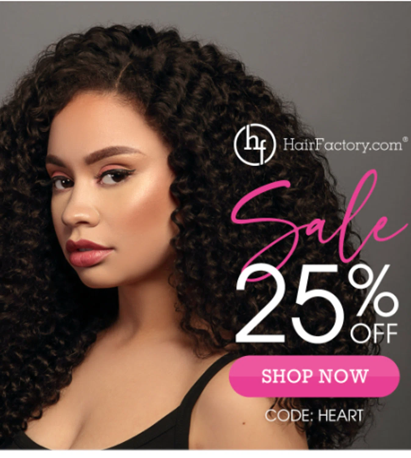 Hair Factory promo code screenshot showing code HEART applied at Hair Factory checkout page. Uploaded by SimplyCodes community member diacelysduartesuarez on Feb 6, 2026