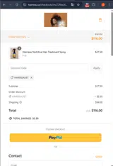 Hairreau87 coupon verification screenshot