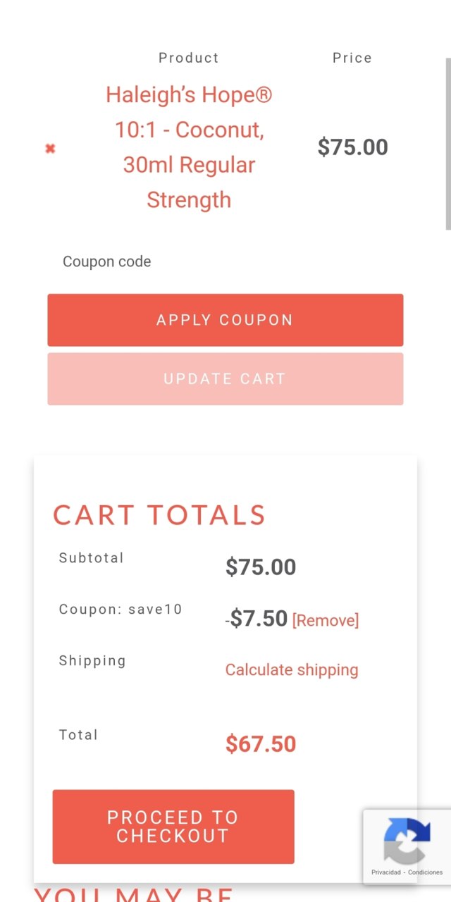 Haleigh's Hope checkout page showing Haleigh's Hope promo code box | Screenshot taken by SimplyCodes community member on May 16, 2023