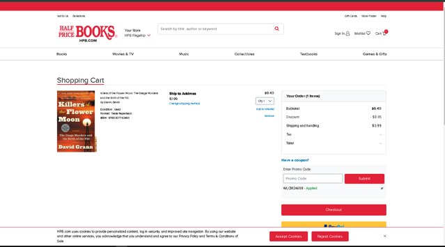 Half Price Books Promo Codes - 15% Off Jun 2025