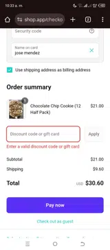 TAMKHUTS coupon verification screenshot
