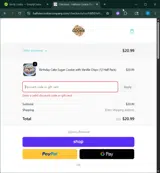 LUCKYY10P coupon verification screenshot