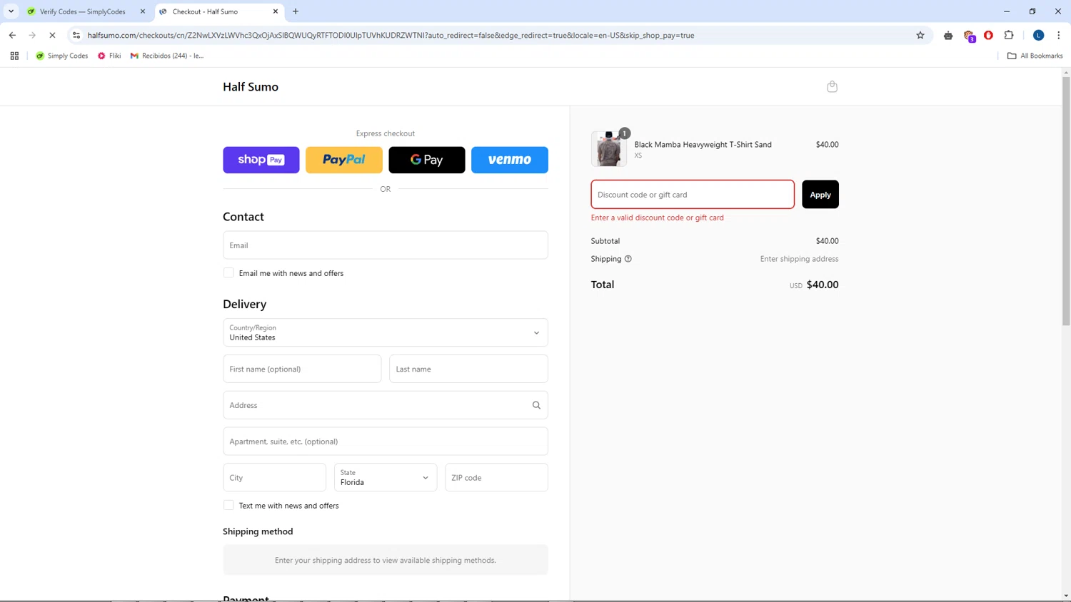Half Sumo discount code screenshot showing code DOJO15 applied at Half Sumo checkout page. Uploaded by SimplyCodes community member CrownPhoenix1648 on Mar 19, 2025