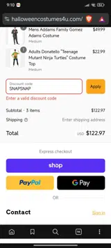 SNAPSNAP coupon verification screenshot