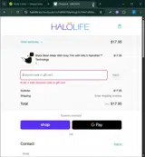 CYBERMONDAY25 coupon verification screenshot