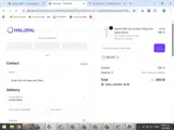 HALORAL coupon verification screenshot