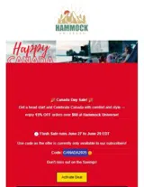 CANADA2025 coupon verification screenshot