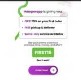 FIRST15 coupon verification screenshot