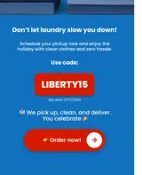 LIBERTY15 coupon verification screenshot