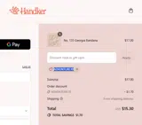 Handker Bandanas coupon verification screenshot