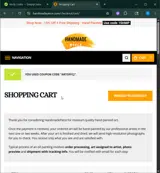 ARTOFFCJ coupon verification screenshot