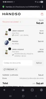 Freeship coupon verification screenshot