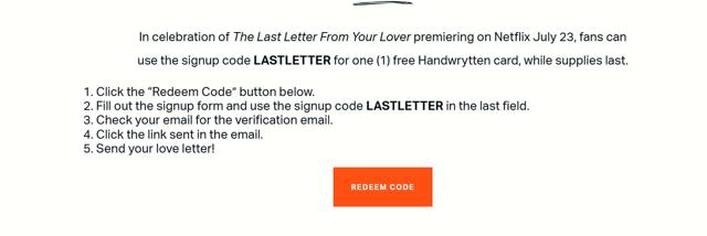 Handwrytten checkout page showing Handwrytten coupon code box | Screenshot taken by SimplyCodes community member on Jul 16, 2025