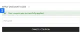 HOLD25 coupon verification screenshot