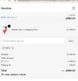 Hansine coupon verification screenshot