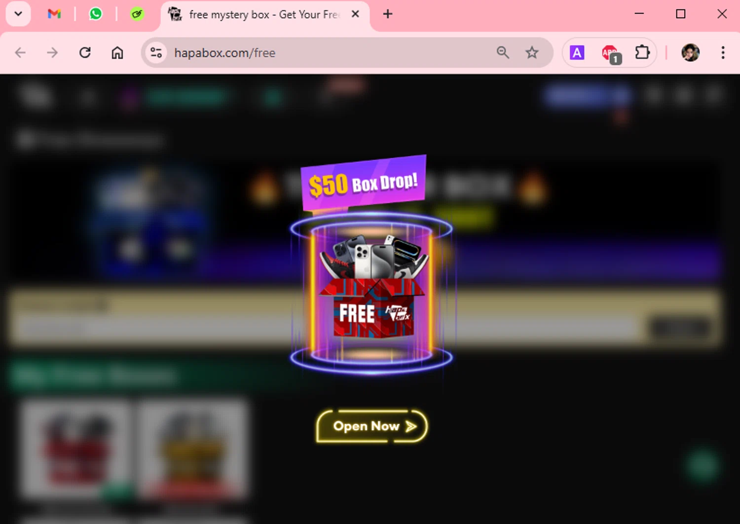 Hapa Box promo code screenshot showing code FOMO15 applied at Hapa Box checkout page. Uploaded by SimplyCodes community member Scarleth_2GGD on Mar 21, 2025