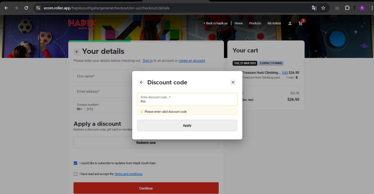 Hapik discount code screenshot showing code Pm applied at Hapik checkout page. Uploaded by SimplyCodes community member ThriftySage9319 on Mar 26, 2025