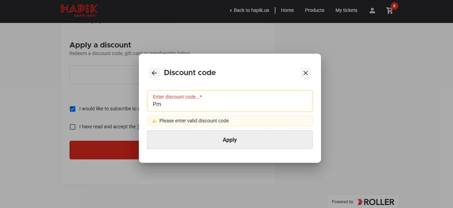 Hapik discount code screenshot showing code Pm applied at Hapik checkout page. Uploaded by SimplyCodes community member ThriftyShopper3669 on Mar 26, 2025