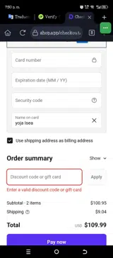 Happy Baby Carriers coupon verification screenshot