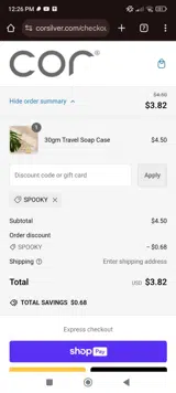 Happy Fruit coupon verification screenshot