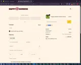 Happy Gardens coupon verification screenshot