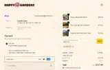 Happy Gardens coupon verification screenshot