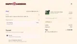 Happy Gardens coupon verification screenshot