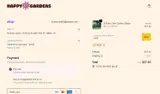 Happy Gardens coupon verification screenshot
