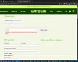 Happy Go Leafy coupon verification screenshot