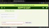 Happy Go Leafy coupon verification screenshot