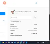 SARAYMORGAN coupon verification screenshot