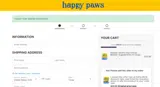 ILOVEHAPPYPAWS coupon verification screenshot