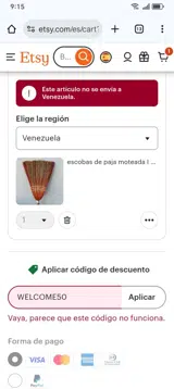 WELCOME50 coupon verification screenshot