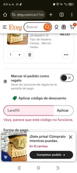 Land10 coupon verification screenshot
