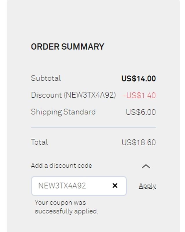 Happy Socks checkout page showing Happy Socks discount code box | Screenshot taken by SimplyCodes community member on Oct 24, 2020