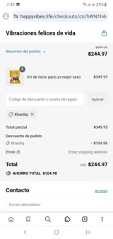 KHAOTIQ coupon verification screenshot