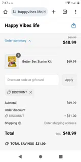 DISCOUNT coupon verification screenshot