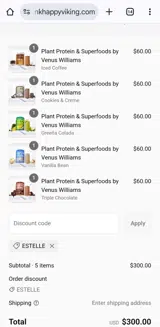 ESTELLE coupon verification screenshot