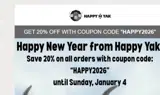 happy2026 coupon verification screenshot