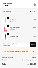 3KQLW8NZ coupon verification screenshot