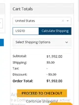 LSG10 coupon verification screenshot