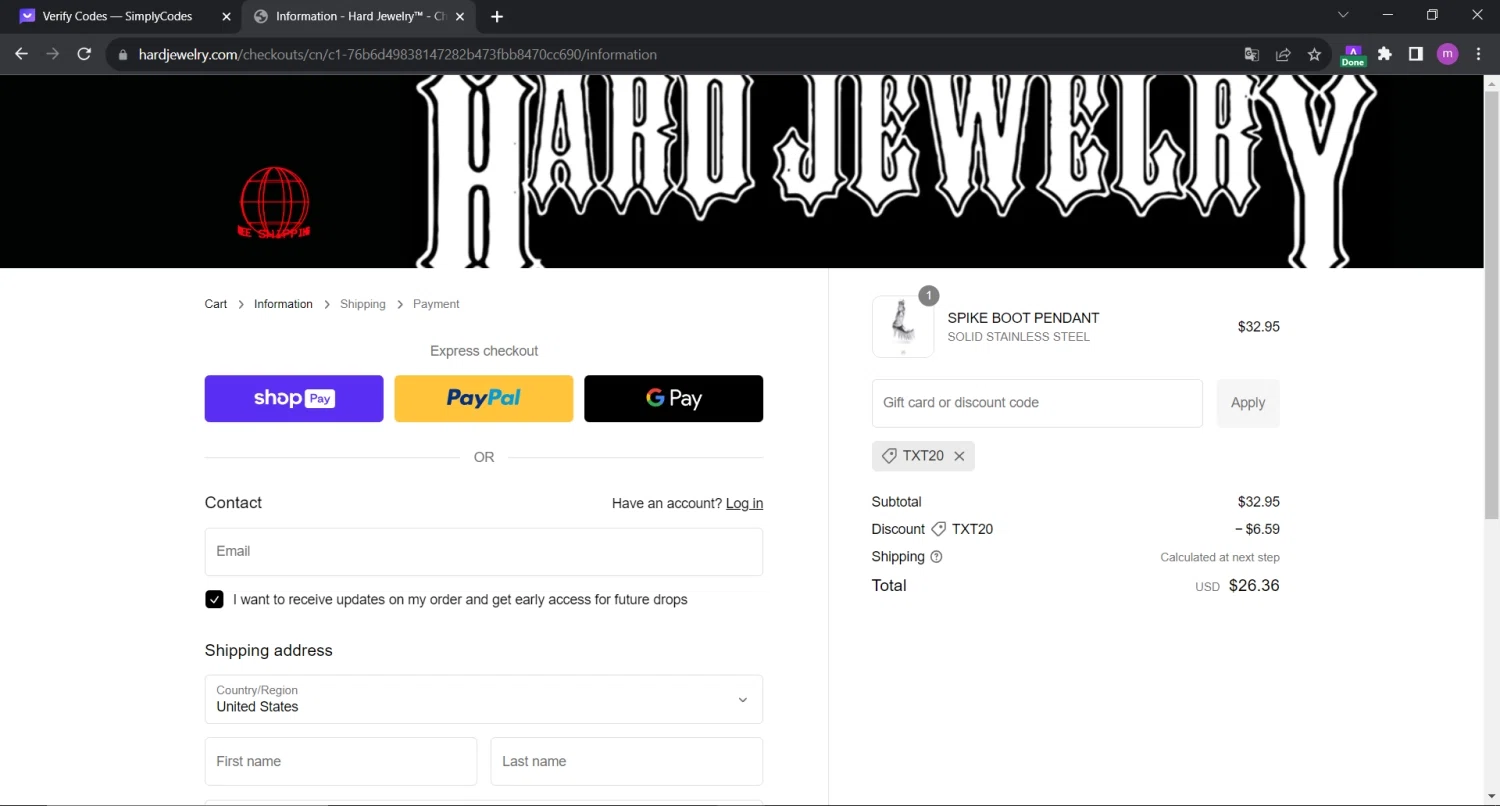 Hard Jewelry Discount Codes 10 Off September 2024