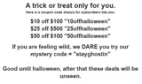 50offhalloween coupon verification screenshot