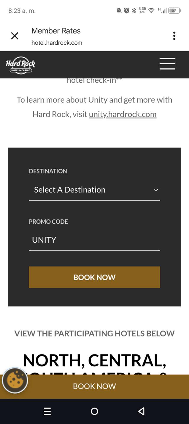 Hard Rock Hotel checkout page showing Hard Rock Hotel promo code box | Screenshot taken by SimplyCodes community member on Aug 19, 2025