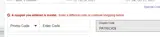 PATRICKS coupon verification screenshot