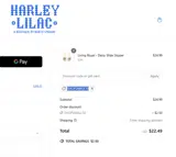 Harley Lilac coupon verification screenshot