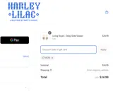 Harley Lilac coupon verification screenshot